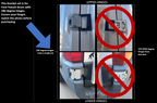 Ford Transit driver's side rear door mounts for 180 degree hinges