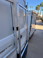 Ford Transit passenger's side rear door mounts for 253 degree hinges (aka 270), DIY extra storage