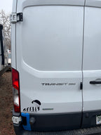 Ford Transit driver's side rear door mounts for 253 degree hinges (aka 270), DIY extra storage