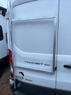 Ford Transit driver's side rear door mounts for 253 degree hinges (aka 270), DIY extra storage