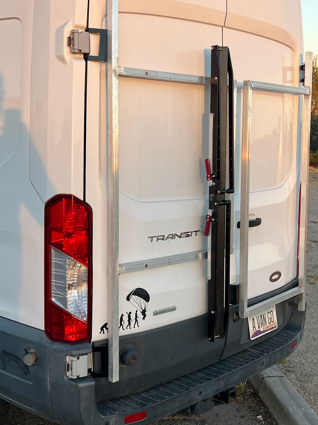 Ford Transit driver's side rear door mounts for 180 degree hinges