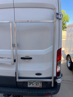 Ford Transit passenger's side rear door mounts for 253 degree hinges (aka 270), DIY extra storage